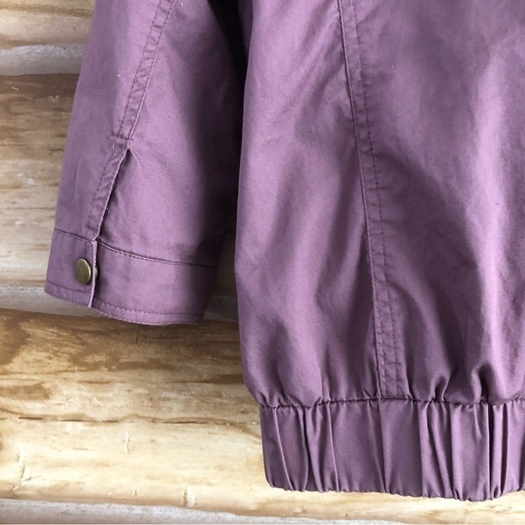 Charlotte Russe lightweight cotton mauve cropped jacket size M - Picture 7 of 14